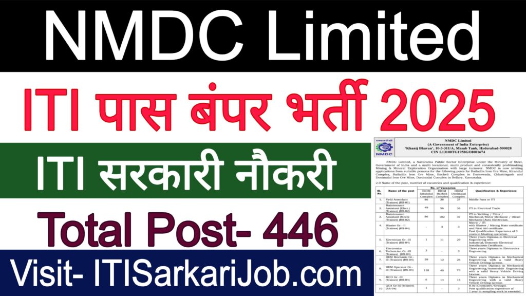 NMDC Limited Recruitment 2025