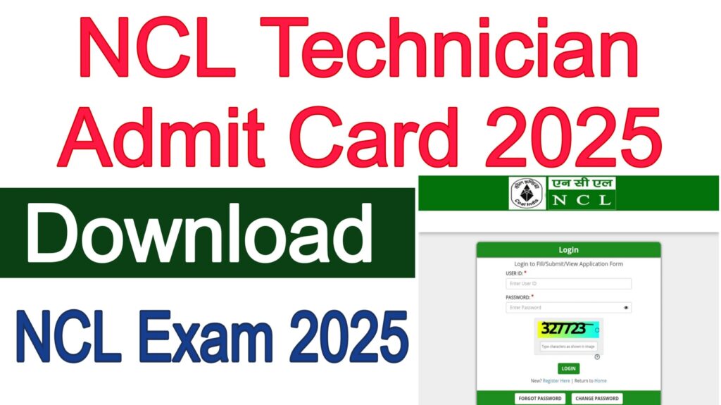 NCL Technician Admit Card 2025