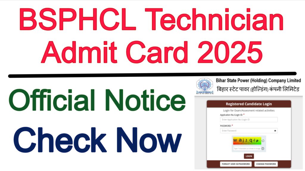 BSPHCL Technician Admit Card 2025