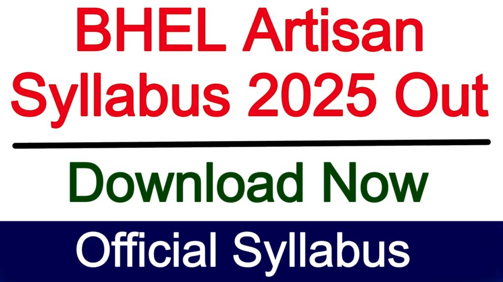 BHEL Artisan Syllabus 2025