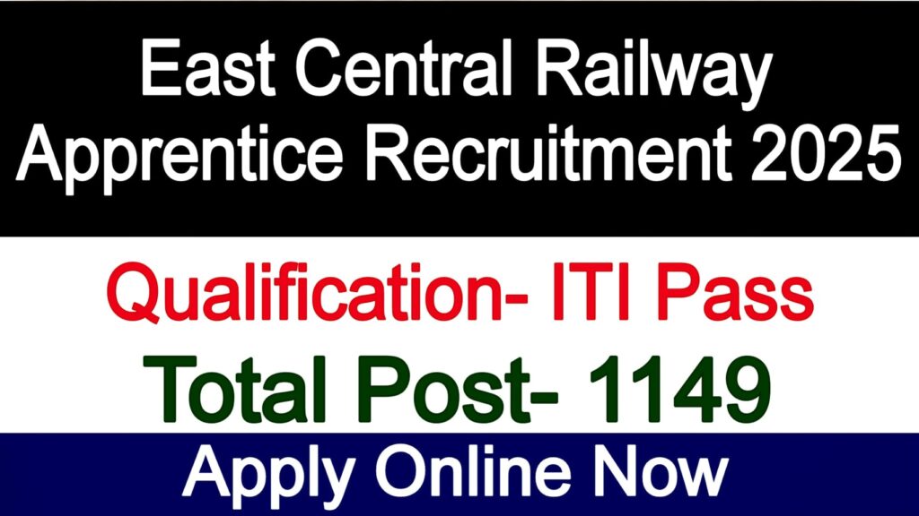 East Central Railway Apprentice Recruitment 2025