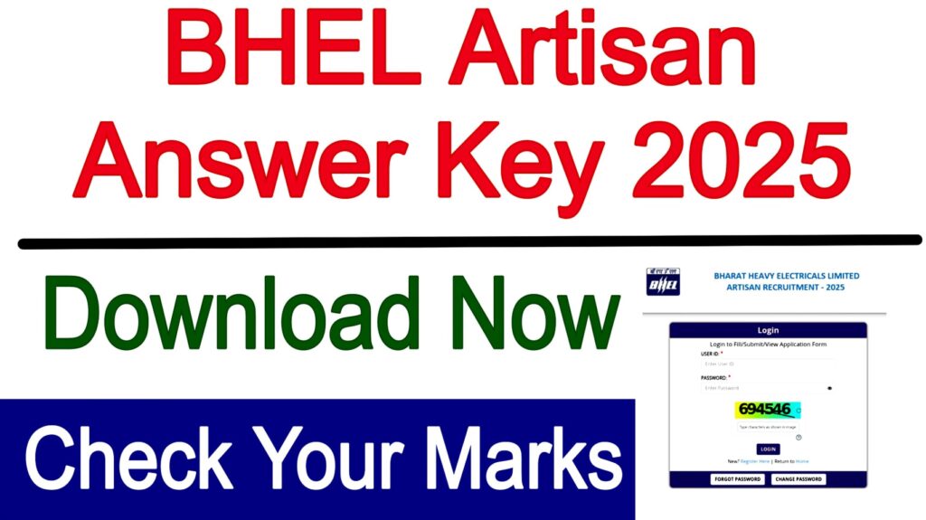 BHEL Artisan Answer Key 2025