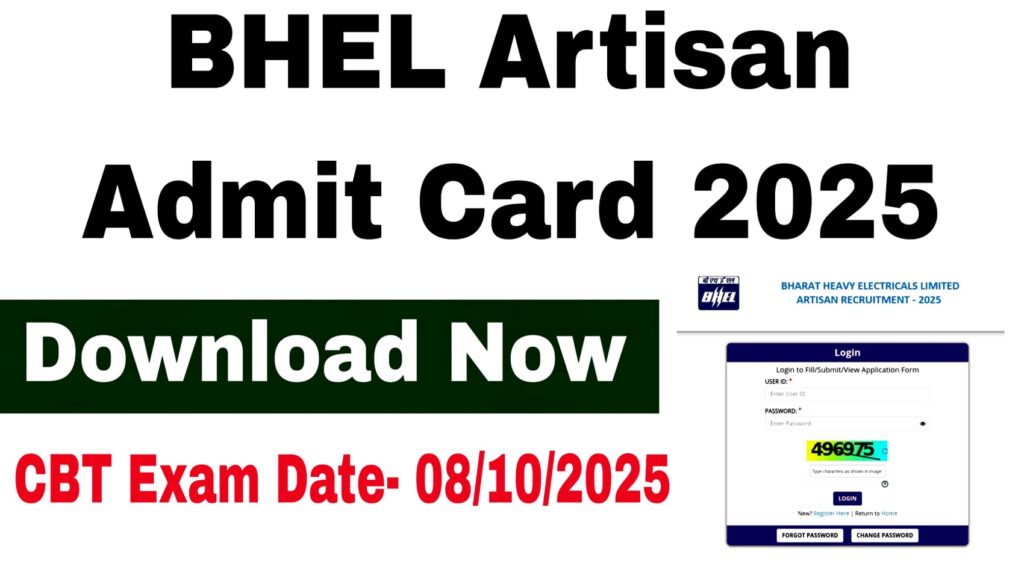BHEL Artisan Admit Card 2025