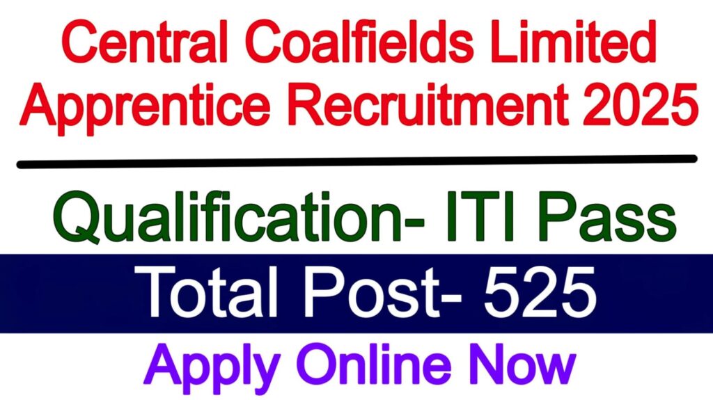 Central Coalfields Limited Apprentice Recruitment 2025