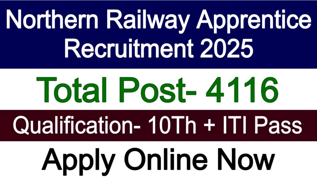 Northern Railway Apprentice Recruitment 2025