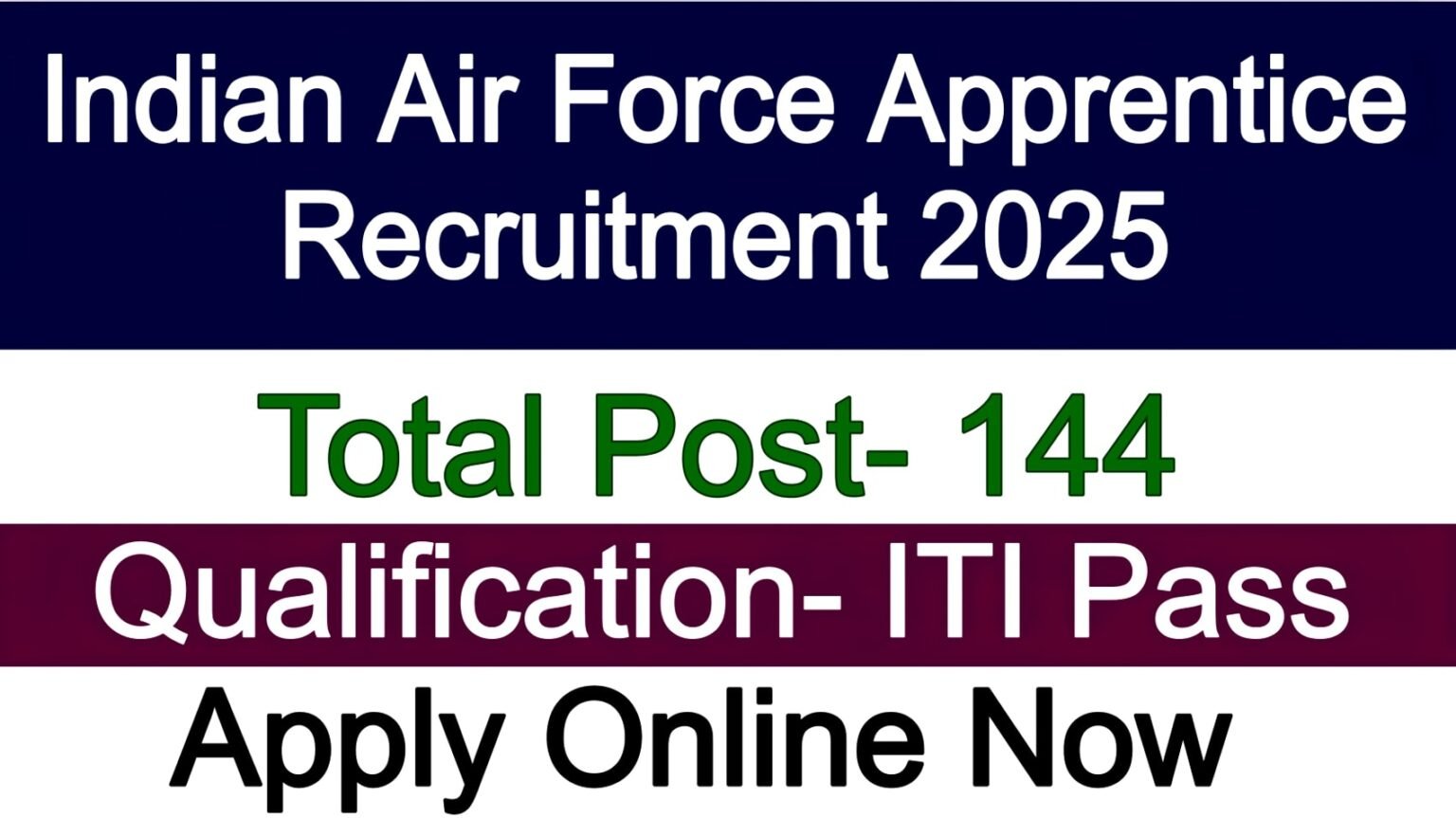 Indian Air Force Apprentice Recruitment 2025 - ITI Sarkari Job