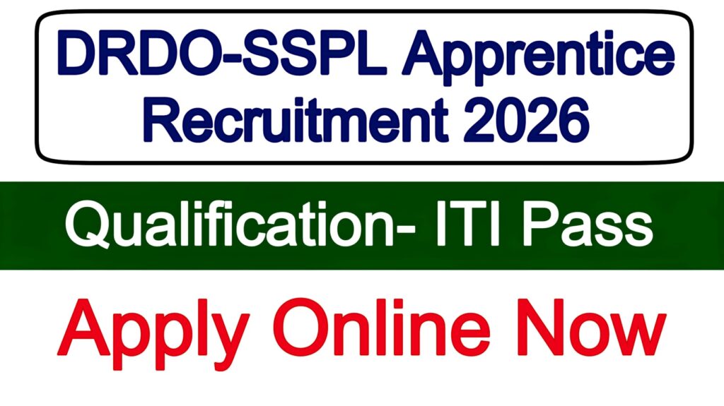 DRDO-SSPL Apprentice Recruitment 2026