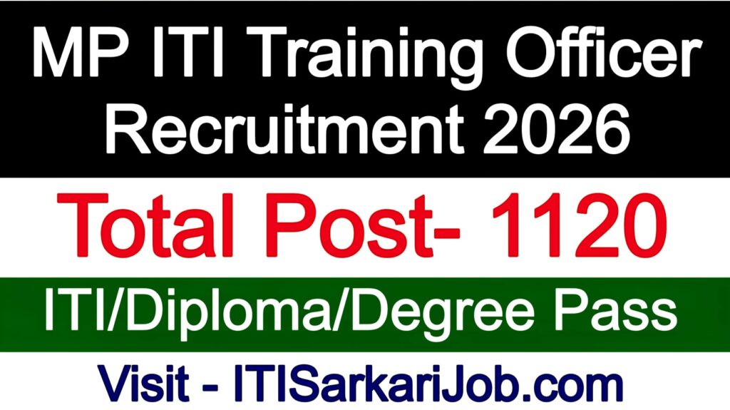 MP ITI Training Officer Recruitment 2026