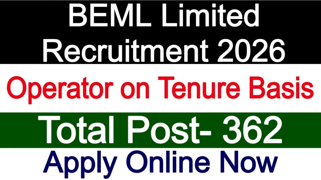 BEML Limited Recruitment 2026