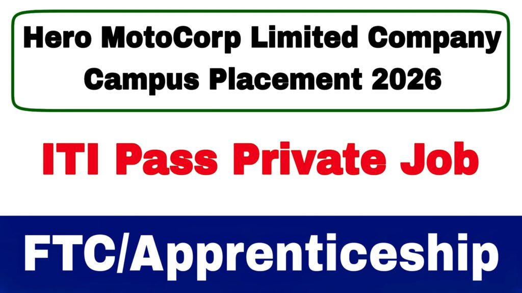 Hero MotoCorp Limited Company Campus Placement 2026