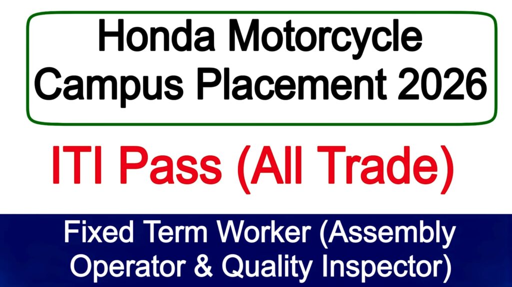 Honda Motorcycle Campus Placement 2026