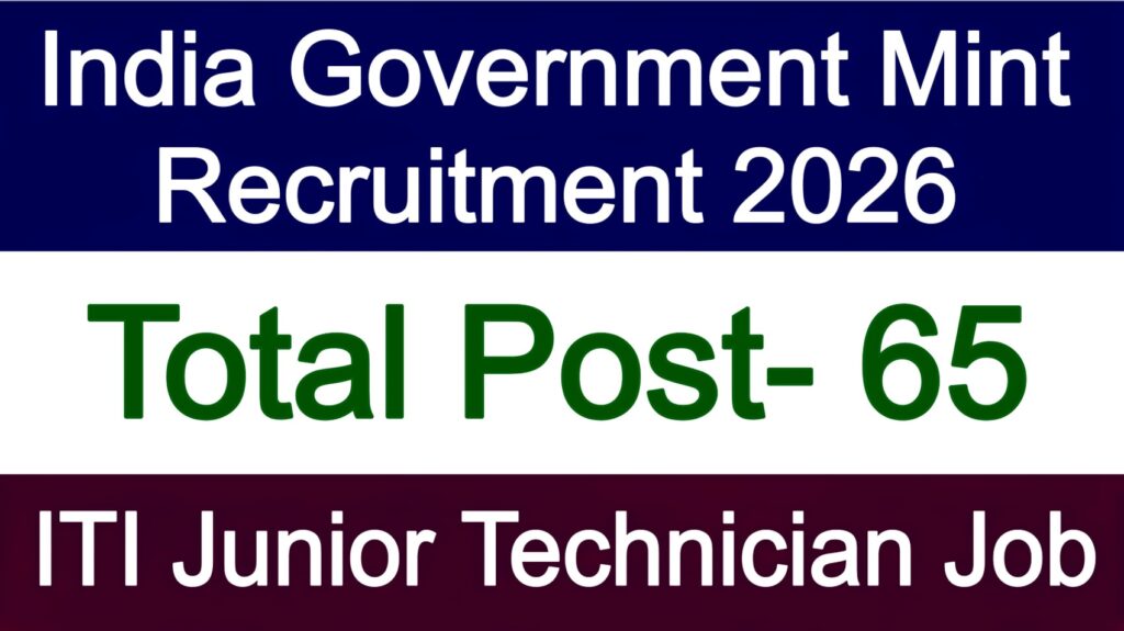 India Government Mint Recruitment 2026