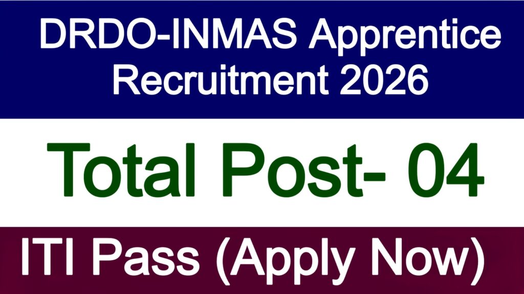 DRDO-INMAS Apprentice Recruitment 2026