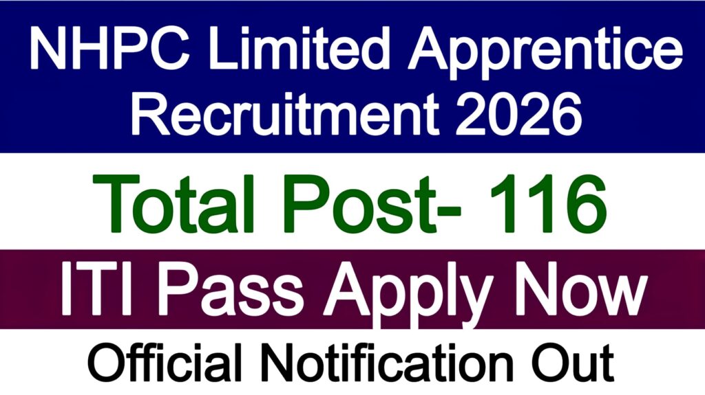 NHPC Limited Apprentice Recruitment 2026