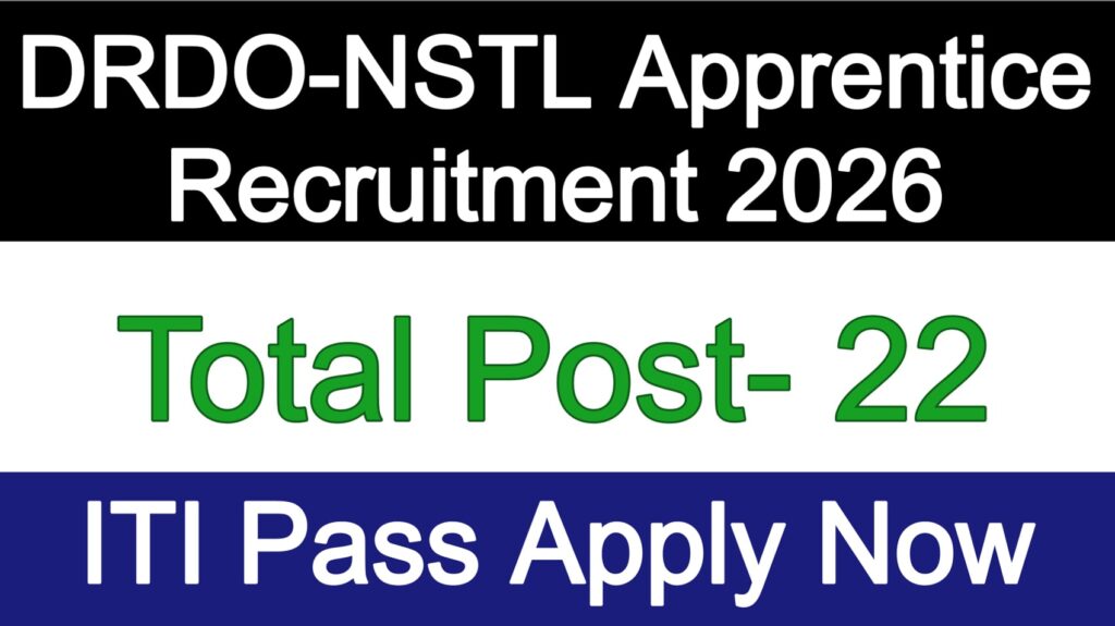 DRDO-NSTL Apprentice Recruitment 2026
