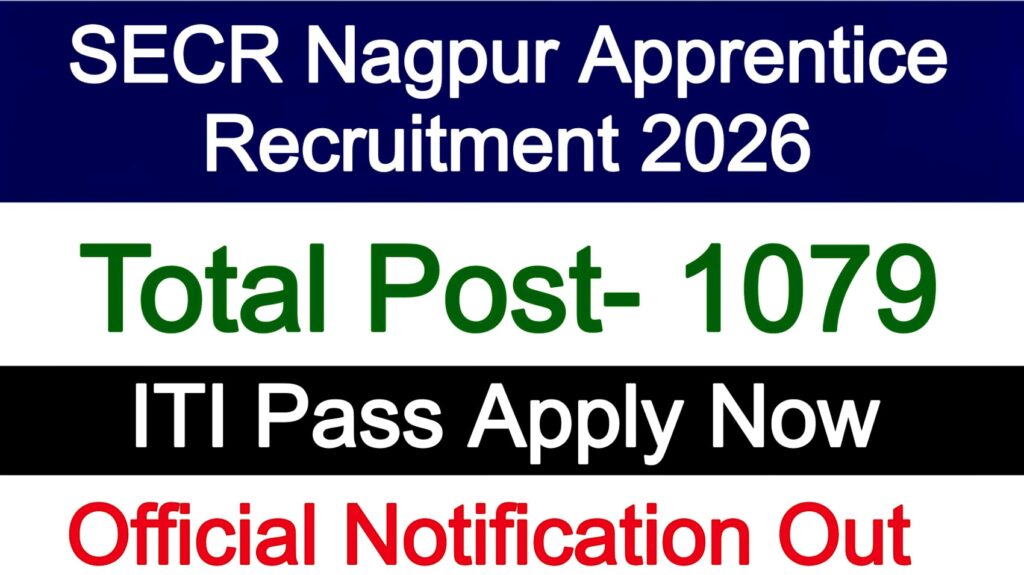 SECR Nagpur Apprentice Recruitment 2026