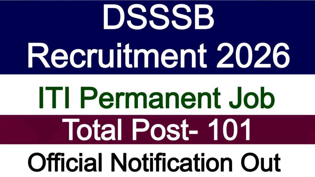 DSSSB Recruitment 2026