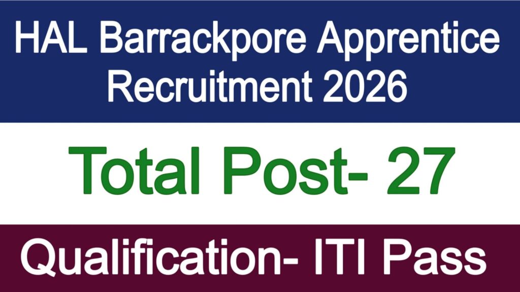 HAL Barrackpore Apprentice Recruitment 2026