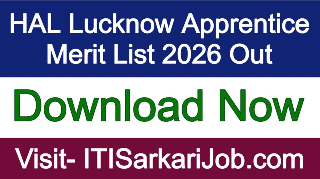 HAL Lucknow Apprentice Merit List 2026