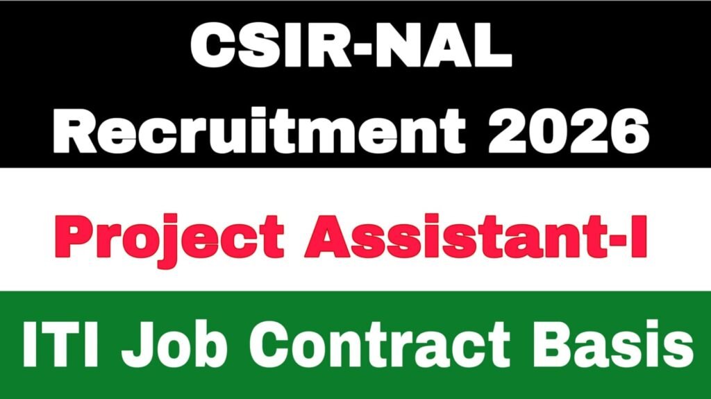 CSIR-NAL Recruitment 2026