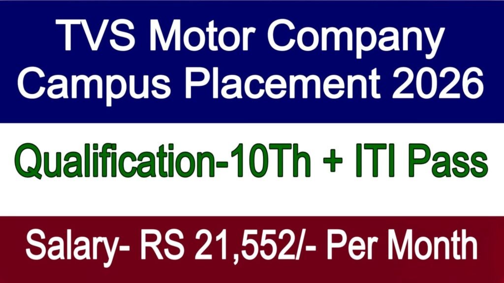 TVS Motor Company Campus Placement 2026