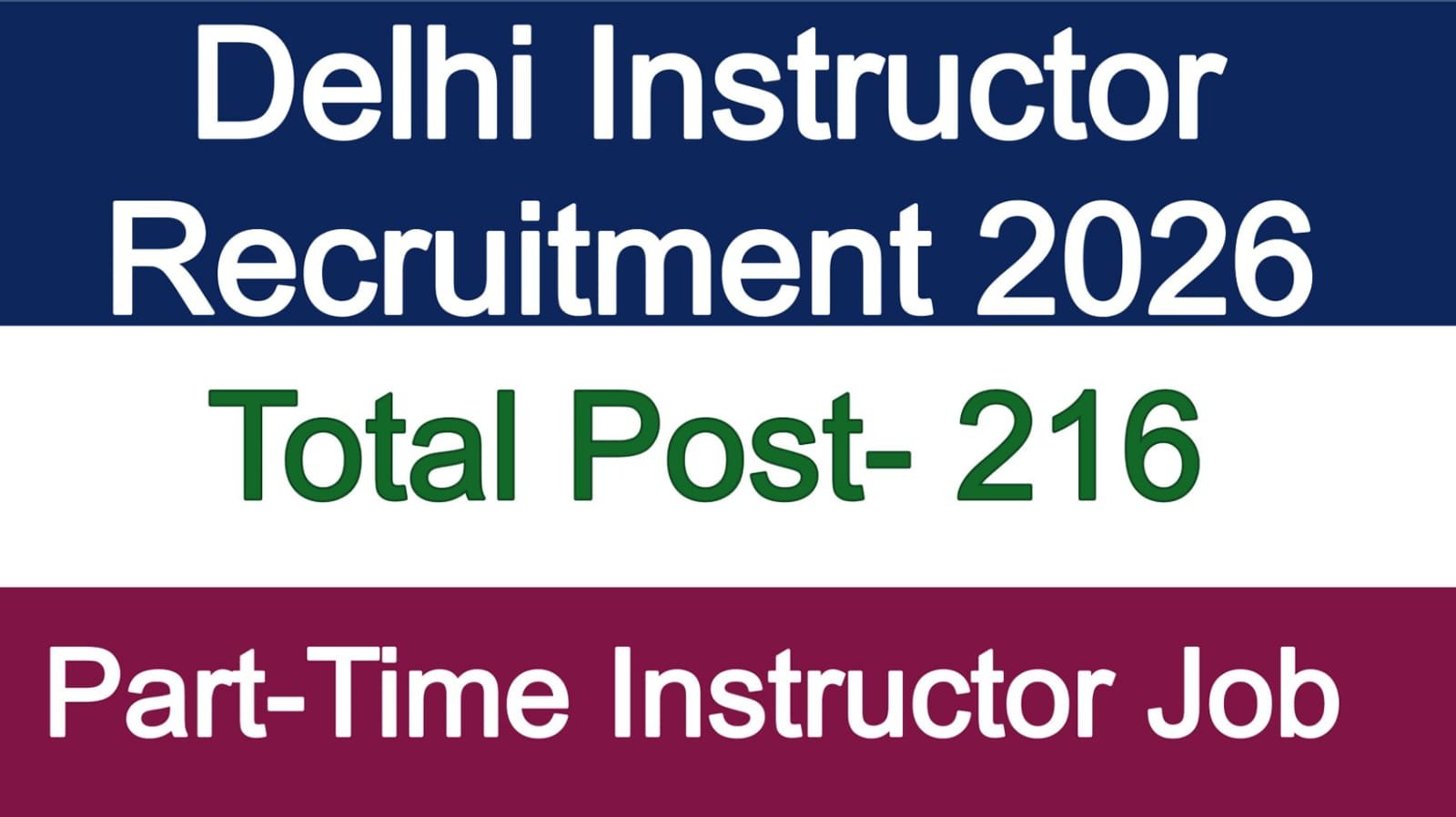 Learning Instructor Course Delhi ITI Instructor Recruitment 2026 - ITI Sarkari Job
