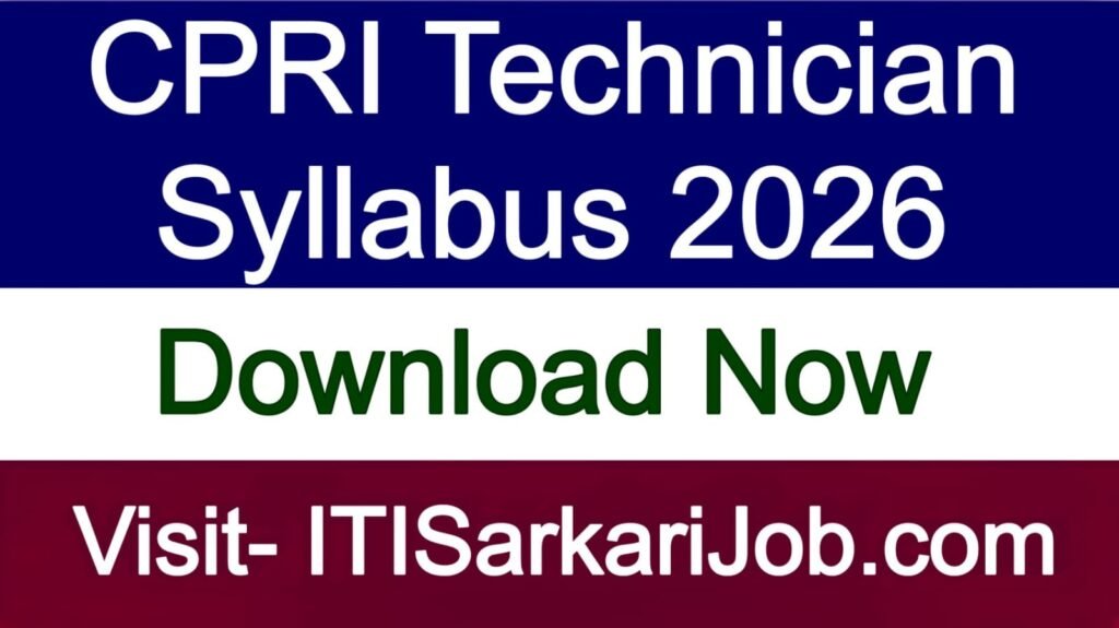 CPRI Technician Syllabus 2026