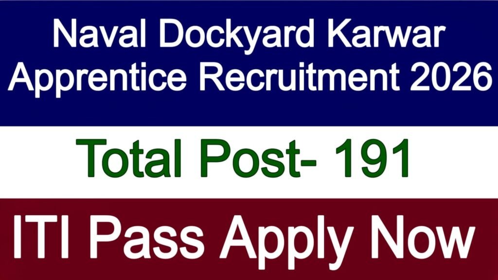 Naval Dockyard Karwar Apprentice Recruitment 2026