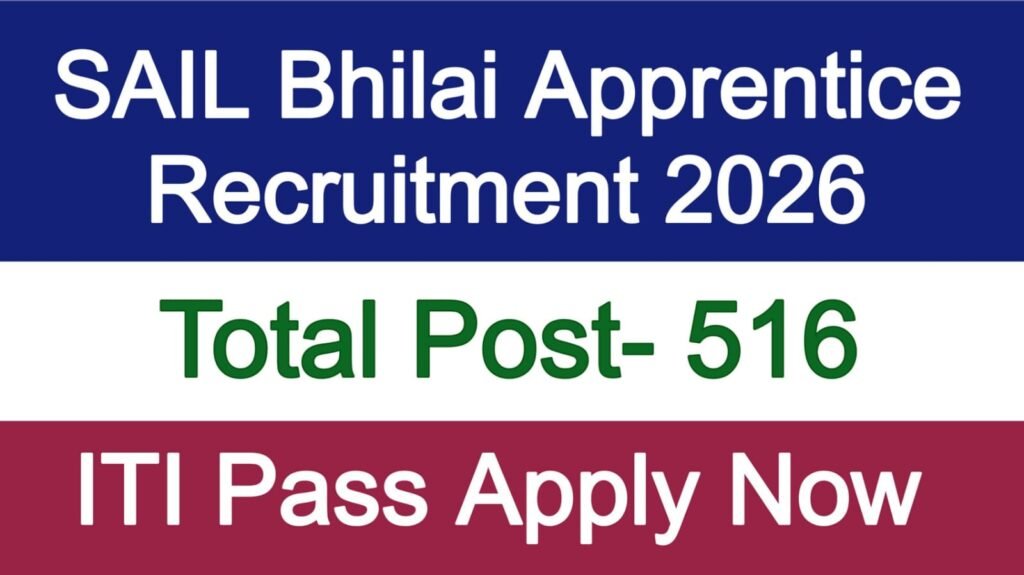 SAIL Bhilai Apprentice Recruitment 2026